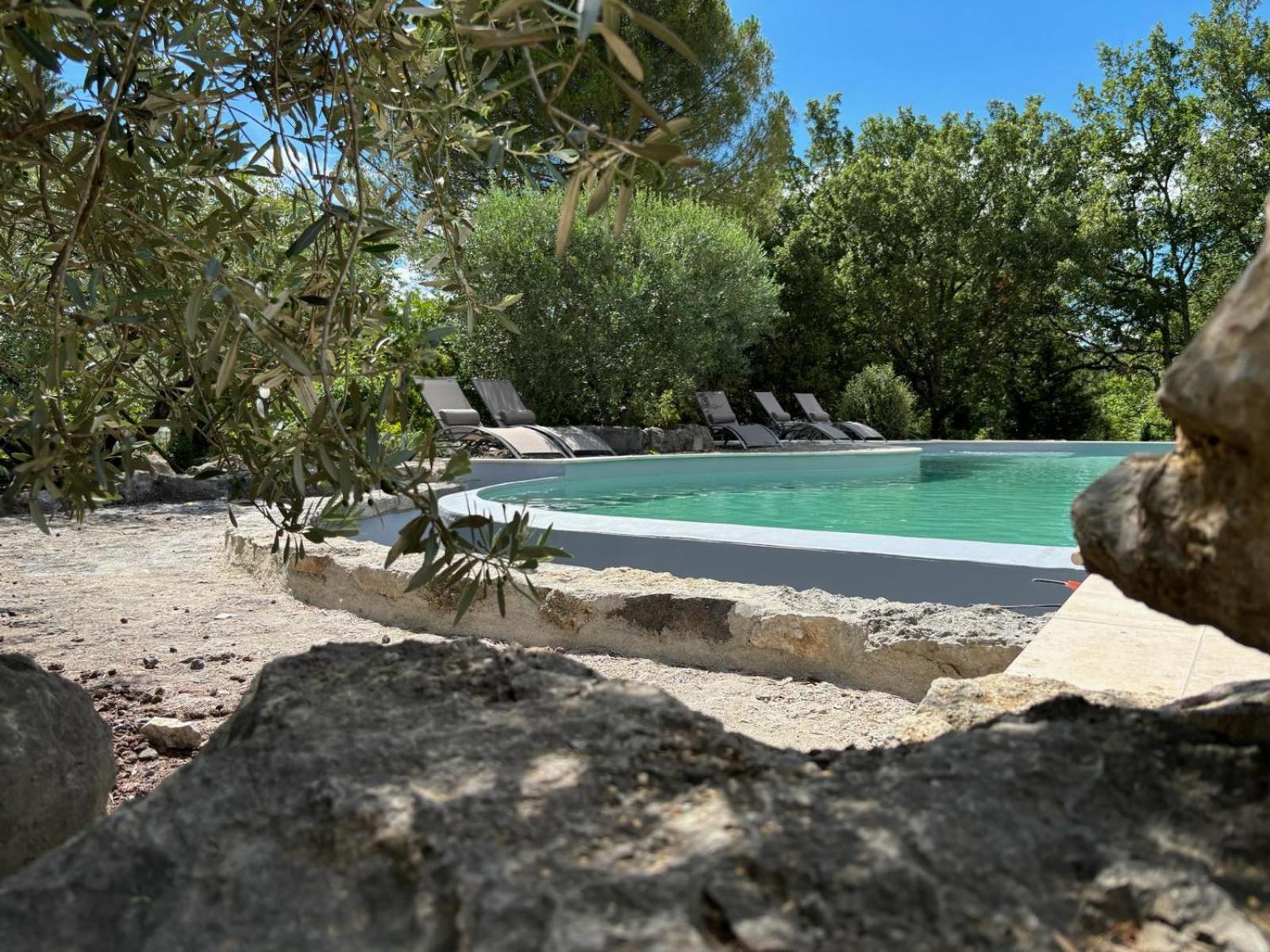 Maison Pour 12P, Piscine A Debordement Chauffee D'Avril A Octobre Inclus Ruoms Eksteriør bilde